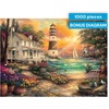 image:imageBuffalo Games  Chuck Pinson  Cottage by the Sea  1000 Piece Puzzle for Adults Serene Lighthouse Jigsaw with Poster Premium Scenic Puzzle for Game Nights