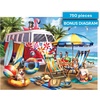 image:imageBuffalo Games  Dog Days of Summer by Tom Wood 750 Piece Jigsaw Puzzle for Adults  PrecisionCut Pieces Beautiful Artwork and Hours of Relaxing Fun  Relaxing Beach Day with The Family Pet