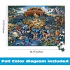 image:imageBuffalo Games  Jigsaw Puzzles 1000 Pieces  Dowdle Noahs Ark Puzzle  Premium Giftable Foil Box with Reference Poster  Made in USA