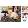 image:imageBuffalo Games  Joelle McIntyre  Sleeping Quilt Cat  750 Piece Jigsaw Puzzle for Adults  Challenging Puzzle Perfect for Game Nights  Finished Size is 24 x 18