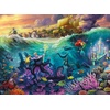 image:imageBuffalo Games  Thomas Kinkade Disney Ursula 1000 Piece Puzzle Silver Select Premium Jigsaw Puzzle with Full Color Reference Poster