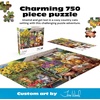 image:imageBuffalo Games  Tom Wood Country Cats 750 Piece Jigsaw Puzzle for Adults Cozy Garden Cat Scene Made in USA