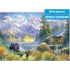 image:imageBuffalo Games Abraham Hunter Mountain Morning 500 Piece Jigsaw Puzzle  Multicolor 2125 x 15 in  500 Piece Puzzles for Adults  Full Color Poster  Precision Cut Fit