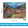 image:imageBuffalo Games Chuck Pinson Free to Roam Jigsaw Puzzle  1000 Piece Poster Included  Scenic Horse amp Mountain Landscape  Adult Jigsaw Puzzles 1000 Pieces  Mindful Solo Build