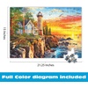 image:imageBuffalo Games Dominic Davison Rocky Cliff Lighthouse Jigsaw Puzzle  300 Pieces 2125 x 15 in  EasyGrip Design  Bonus Poster  300 Piece Puzzles for Adults300