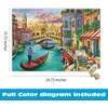 image:imageBuffalo Games Image World  Sights of Venice  1000 Piece Jigsaw Puzzle  2675 x 1975 in Rectangular  Scenic Venice View  Adult Puzzles  Bonus Reference Diagram