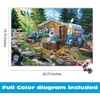 image:imageBuffalo Games Jeff Haynie  Mountain Retreat  1000 Piece Jigsaw Puzzle  Large Multicolor Rectangular  PrecisionCut Pieces  FullColor Poster  Adult PuzzlesGames