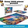 image:imageBuffalo Games Lars Stewart Winters Night Bonfire 1000 Piece Jigsaw Puzzle  Multicolor Large Rectangular  1000 Piece Puzzle for Adults  Includes Poster  Smooth Interlocking Fit