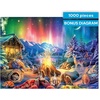 image:imageBuffalo Games Lars Stewart Winters Night Bonfire 1000 Piece Jigsaw Puzzle  Multicolor Large Rectangular  1000 Piece Puzzle for Adults  Includes Poster  Smooth Interlocking Fit