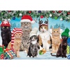 image:imageBuffalo Games Meowy Christmas Jigsaw Puzzle  300Piece 2125 x 15 in Rectangular  Secure Interlocking Fit  Full Color Poster  300 Piece Puzzle for Adults