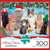 image:imageBuffalo Games Meowy Christmas Jigsaw Puzzle  300Piece 2125 x 15 in Rectangular  Secure Interlocking Fit  Full Color Poster  300 Piece Puzzle for Adults