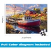 image:imageBuffalo Games Old Boathouse 500 Piece Jigsaw Puzzle  Large Multicolor Paper  Relaxing Beach Puzzle  Bonus Poster Included  Classic Americana Scene