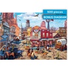 image:imageBuffalo Games Old Western Town  Dominic Davison  500 Piece Jigsaw Puzzle for Adults  Challenging Vintage Western Art with Bonus Diagram  Country Life Collection  Made in the USA