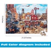 image:imageBuffalo Games Old Western Town  Dominic Davison  500 Piece Jigsaw Puzzle for Adults  Challenging Vintage Western Art with Bonus Diagram  Country Life Collection  Made in the USA