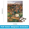 image:imageBuffalo Games Oversize Puzzle  Devilstone Harbor by Charles Wysocki  300Piece Large Jigsaw Puzzle for Adults Full Color Poster Made in USASecret Passage Inn