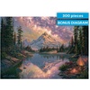 image:imageBuffalo Games Oversized Puzzle Starlit Night by Kim Norlien 300 Piece Jigsaw Puzzle for Adults Large Pieces Winter Nature Scene with Reference Poster
