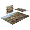image:imageBuffalo Games Thomas Kinkade Summer in Cobblestone Village 1000 Piece Puzzle  Silver Select Premium Jigsaw Puzzle with Foil Accents amp Reference Poster