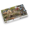 image:imageBuffalo Games Thomas Kinkade Summer in Cobblestone Village 1000 Piece Puzzle  Silver Select Premium Jigsaw Puzzle with Foil Accents amp Reference Poster