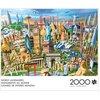 image:imageBuffalo Games World Landmarks 2000 Piece Jigsaw Puzzle  385 x 265 in Ages 14  2000 Piece Puzzles for Adults  Sturdy Laser Cut Segments  Bonus Poster