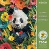 image:imageCeaco  750 Piece Jigsaw Puzzle  Jim Zuckerman  Textured  Paper Panda  Relaxing and Fun Activity for Adults