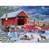 image:imageCeaco  Covered Bridge Pups  500 Piece Jigsaw Puzzle