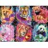 image:imageCeaco  Glow in The Dark  Glowrious Animals Glow  750 Piece Jigsaw Puzzle