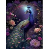 image:imageCeaco  Glow in The Dark  Peacock Glow  750 Piece Jigsaw Puzzle