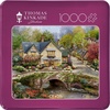 image:imageCeaco  Summer in Cobblestone Village  Thomas Kinkade  1000 Piece Jigsaw Puzzle in Premium Collectors Tin  Fun Challenge for Adults amp Families