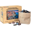 image:imageBuffalo Games  250 Piece Wooden Jigsaw Puzzle Charles Wysocki  Frederick The Literate Standard Cut Pieces Wooden Box Fabric Bag Full Size Poster Ages 14Cinque Terre
