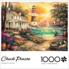 image:imageBuffalo Games  Chuck Pinson  Cottage by the Sea  1000 Piece Puzzle for Adults Serene Lighthouse Jigsaw with Poster Premium Scenic Puzzle for Game Nights