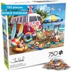 image:imageBuffalo Games  Dog Days of Summer by Tom Wood 750 Piece Jigsaw Puzzle for Adults  PrecisionCut Pieces Beautiful Artwork and Hours of Relaxing Fun  Relaxing Beach Day with The Family Pet
