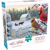 image:imageBuffalo Games  Kim Norlien  White Crimson Morning  1000 Piece Christmas Jigsaw Puzzle  Festive Holiday Puzzle for Adults  PrecisionCut Pieces Winter Artwork and Hours of Fun