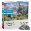image:imageBuffalo Games Abraham Hunter Mountain Morning 500 Piece Jigsaw Puzzle  Multicolor 2125 x 15 in  500 Piece Puzzles for Adults  Full Color Poster  Precision Cut Fit