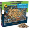 image:imageBuffalo Games Eric Dowdle National Parks Map 2000 Piece Puzzle  Large 385 x 265 in  Puzzles for Adults  Recycled Board  Reference Diagram