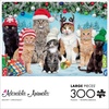 image:imageBuffalo Games Meowy Christmas Jigsaw Puzzle  300Piece 2125 x 15 in Rectangular  Secure Interlocking Fit  Full Color Poster  300 Piece Puzzle for Adults