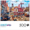 image:imageBuffalo Games Old Western Town  Dominic Davison  500 Piece Jigsaw Puzzle for Adults  Challenging Vintage Western Art with Bonus Diagram  Country Life Collection  Made in the USA