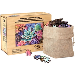image:imageBuffalo Games  250 Piece Wooden Jigsaw Puzzle Charles Wysocki  Frederick The Literate Standard Cut Pieces Wooden Box Fabric Bag Full Size Poster Ages 14Simple Succulent