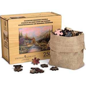 image:imageBuffalo Games  250 Piece Wooden Jigsaw Puzzle Charles Wysocki  Frederick The Literate Standard Cut Pieces Wooden Box Fabric Bag Full Size Poster Ages 14Sierra Paradise