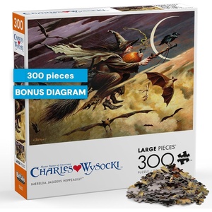 image:imageBuffalo Games  300 Charles Wysocki Imerelda Jagger Heppzalilly Oversized Piece Jigsaw Puzzle Larger Shapes  Great for Adults Seniors Family Kids Easy to Grip