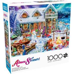 image:imageBuffalo Games  Aimee Stewart  Winterland Fun  1000 Piece Holiday Jigsaw Puzzle Christmas Puzzles for Adults  PrecisionCut Pieces Beautiful Artwork and Hours of Relaxing Fun