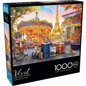 image:imageBuffalo Games  Angelo Bonito  Carrousel de Paris  1000 Piece Jigsaw Puzzle for Adults Challenging Puzzle Perfect for Game Nights  Finished Size is 2675 x 1975