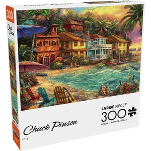 image:imageBuffalo Games  Chuck Pinson  Chuck Pinson  Island Time  Large Piece Jigsaw Puzzle for Adults Challenging Puzzle Perfect for Game Nights  Finished Size is 2125 x 1500