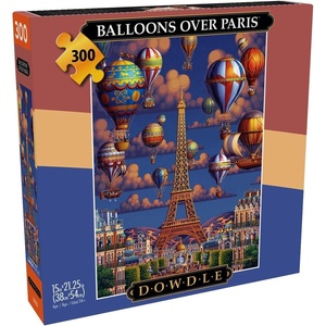 image:imageBuffalo Games  Dowdle  Balloons Over Paris  300 Piece Jigsaw Puzzle for Adults Challenging Puzzle Perfect for Game Nights  Finished Size is 2125 x 1500