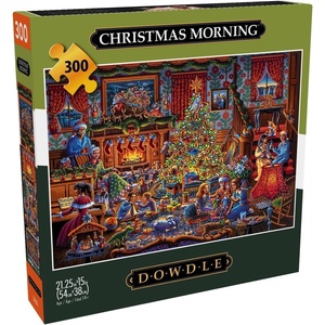 image:imageBuffalo Games  Dowdle  Christmas Morning  300 Piece Holiday Jigsaw Puzzle  Festive Puzzle for Adults  PrecisionCut Pieces Winter Artwork and Hours of Relaxing Fun