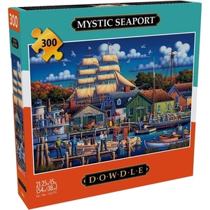 image:imageBuffalo Games  Dowdle  Mystic Seaport  300 Piece Jigsaw Puzzle for Adults Challenging Puzzle Perfect for Game Nights  Finished Size is 2125 x 1500