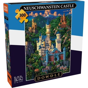 image:imageBuffalo Games  Dowdle  Neuschwanstein Castle  300 Piece Jigsaw Puzzle for Adults Challenging Puzzle Perfect for Game Nights  Finished Size is 2125 x 1500