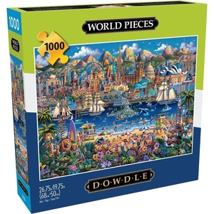 image:imageBuffalo Games  Dowdle  World Pieces  1000 Piece Jigsaw Puzzle for Adults Challenging Puzzle Perfect for Game Nights  Finished Size is 2675 x 1975