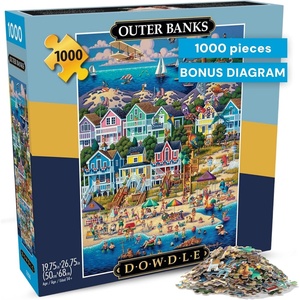 image:imageBuffalo Games  Dowdles Outer Banks 1000 Piece Jigsaw Puzzle Made in USA Recycled Premium Board Reference Diagram1000