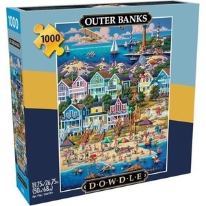 image:imageBuffalo Games  Dowdles Outer Banks 1000 Piece Jigsaw Puzzle Made in USA Recycled Premium Board Reference DiagramLarge Pack of 6