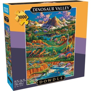 image:imageBuffalo Games  Eric Dowdle  Dinosaur Valley  1000 Piece Puzzle  Challenging Puzzle Perfect for Game Nights  Finished Size is 2675 x 1975